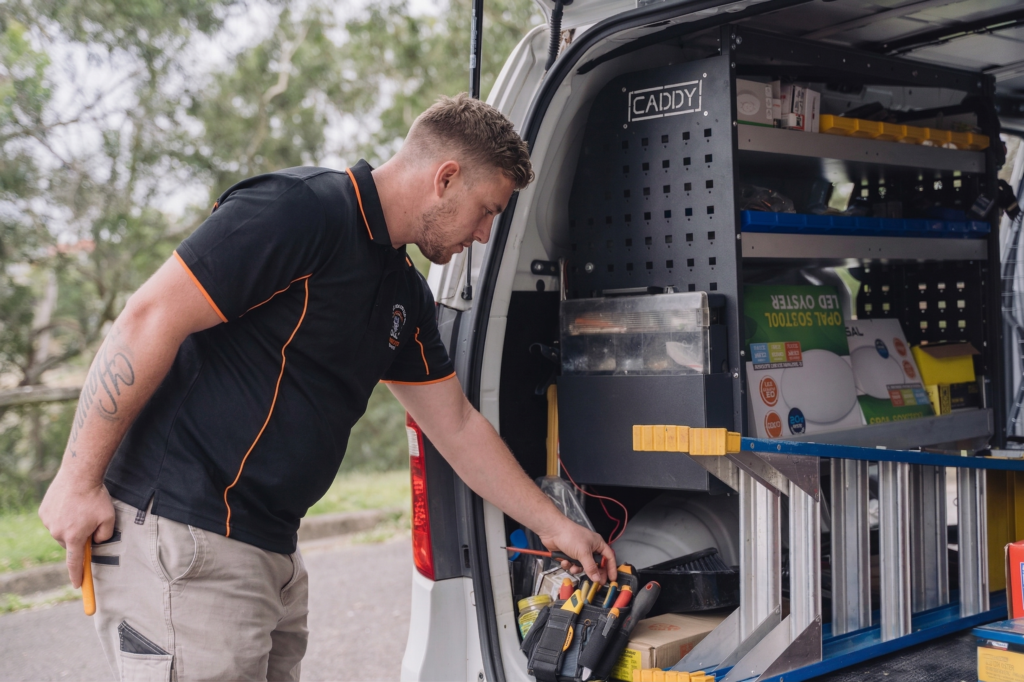 Licensed Arncliffe electrician working on a residential job